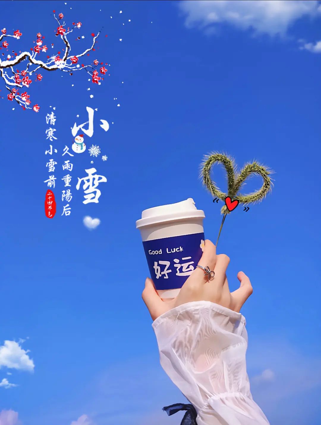 ²⁰²⁴/₁₁.₂₂ ᵕ̈ 周五早安今日小雪:“久雨重阳后，清寒小雪前，注意添衣、保暖”-8136-1
