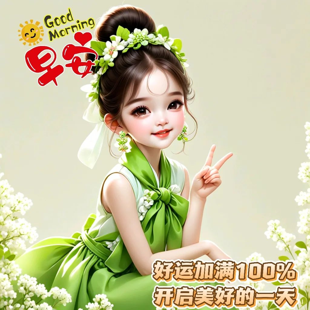“适合夏日早安发的，元气满满的一天！”-5722-5