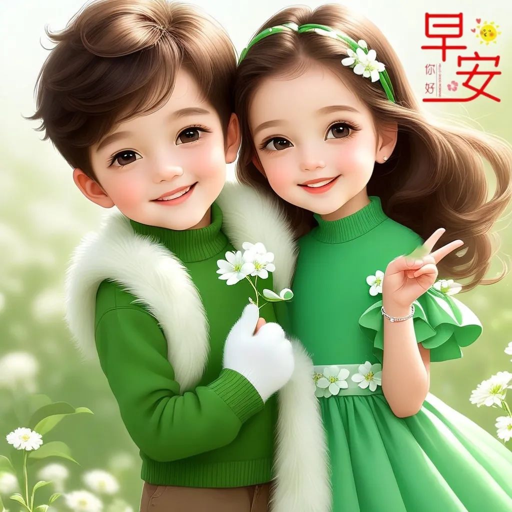 “「周末早安」这么说，Ta 会想你一整天!” //原创首发情侣头像-5769-2
