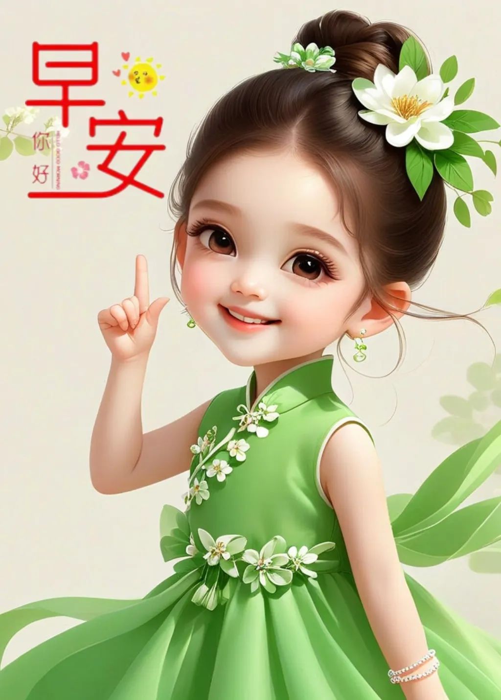“春天早上起来这样发，去笑死朋友圈（ 加强封神版）”Ⅱ原创首发敲可爱又美丽早安头像-5795-3