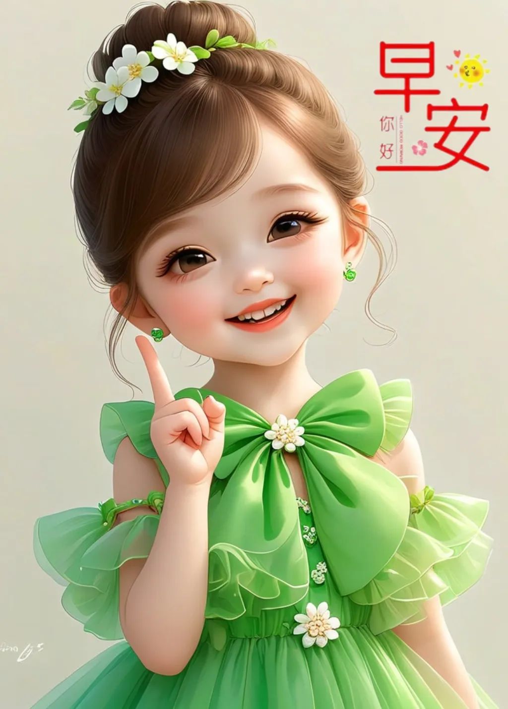 “春天早上起来这样发，去笑死朋友圈（ 加强封神版）”Ⅱ原创首发敲可爱又美丽早安头像-5795-5