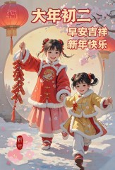 ²⁰²⁵/₀₁.₃₀早安朋友圈这样发，大年初二，平安、喜乐、富足！十全十美！-5865-5