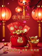 ²⁰²⁵/₀₁.₃₀早安朋友圈这样发，大年初二，平安、喜乐、富足！十全十美！-5865-9