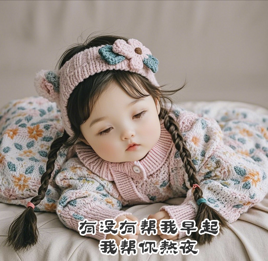 “早上起来这样发，去笑死朋友圈2.0”Ⅱ敲可爱又美丽原创早安头像-5874-4
