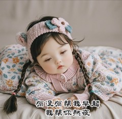 “早上起来这样发，去笑死朋友圈2.0”Ⅱ敲可爱又美丽原创早安头像-5874-4