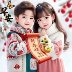 “比早安更撩的情话”//2025最强能量好运连连迎新春情侣头像-5876-5