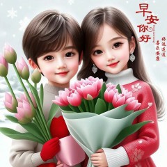 “比早安更撩的情话”//2025最强能量好运连连迎新春情侣头像-5876-8