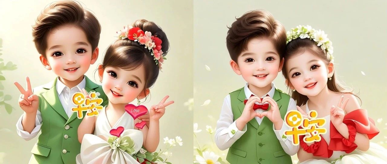题图-“「夏日早安」你越会这么撩，他越爱你”//原创首发情侣头像