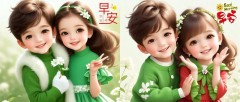 题图-“「周末早安」这么说，Ta 会想你一整天!” //原创首发情侣头像