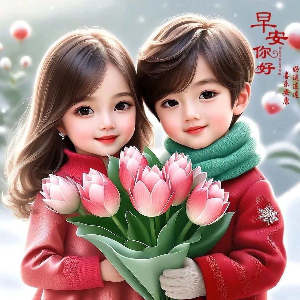 题图-“比早安更撩的情话”//2025最强能量好运连连迎新春情侣头像