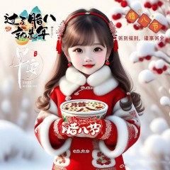 题图-“²⁰²⁵/₀₁.₀₇腊八节，早上起床了这样发朋友圈”‖原创首发“粥到福到 诸事粥全”早安头像